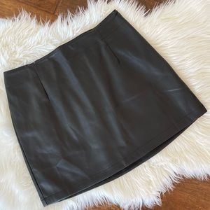 Abercrombie & Fitch Faux Leather Skirt